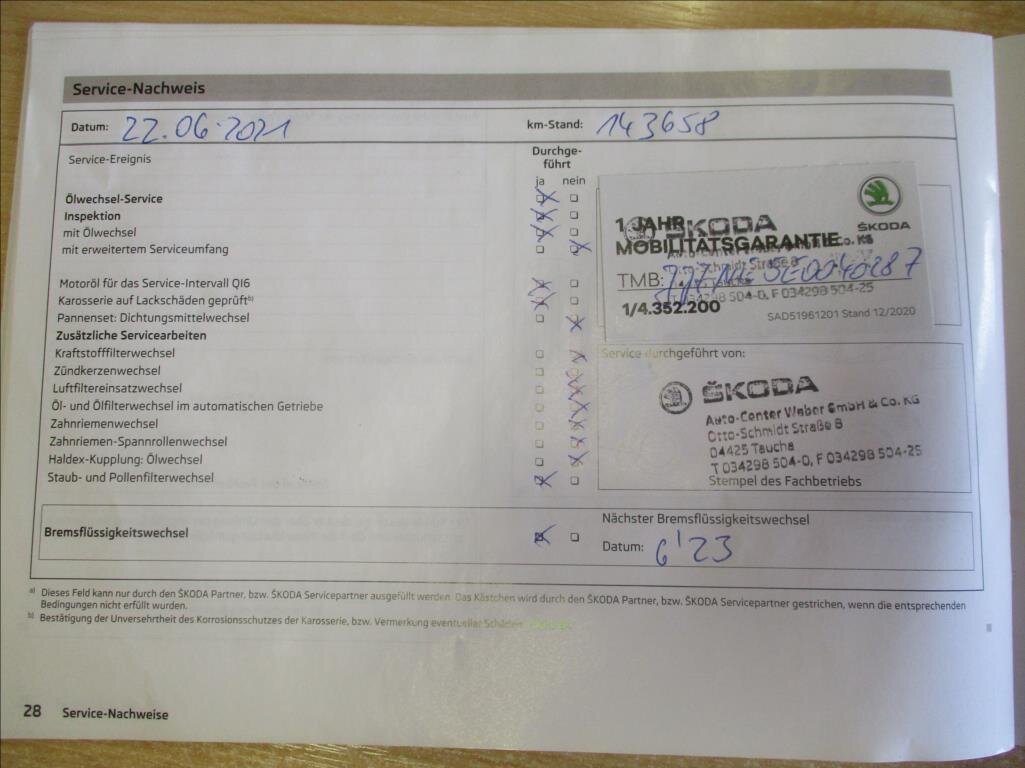 Škoda Octavia Kombi 2,0 l 110 kw