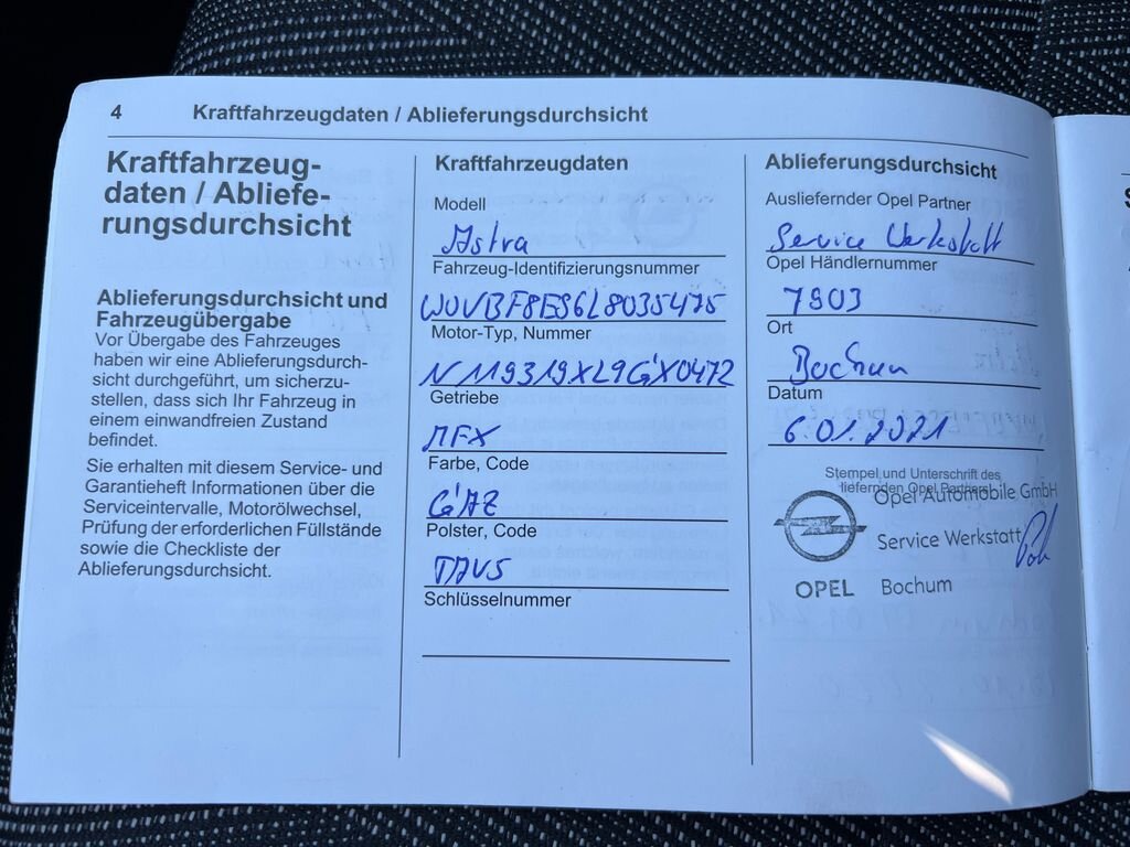 Opel Astra Kombi 1,2 l 96 kw