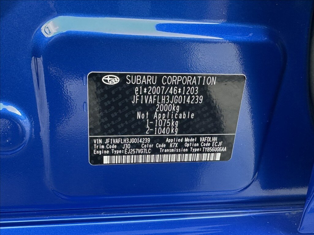 Subaru WRX STI Ostatní 2,5 l 221 kw