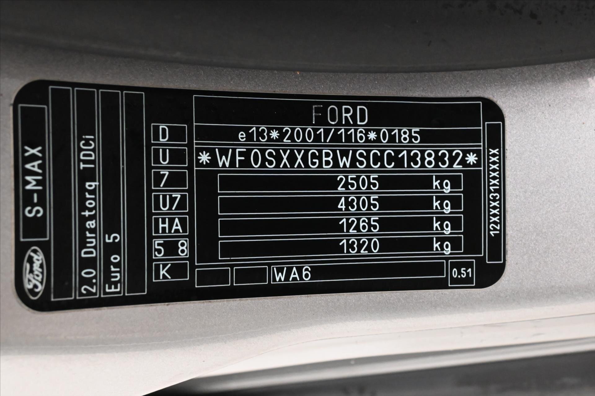 Ford S-MAX MPV 2,0 l 103 kw