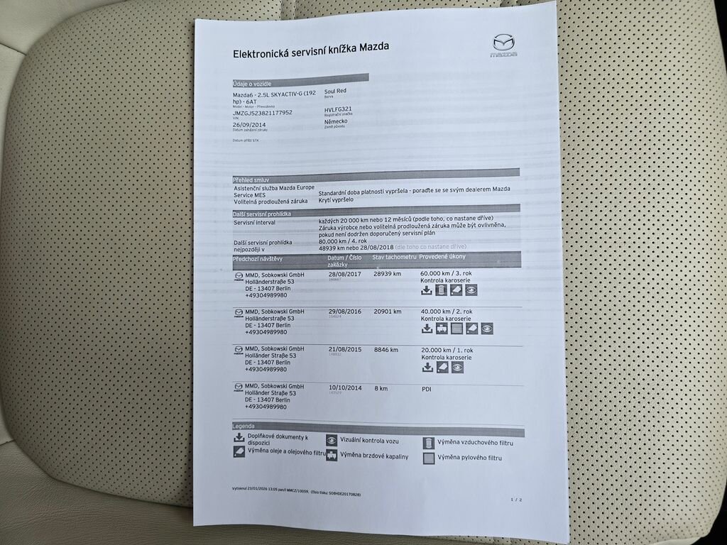 Mazda 6 Sedan 2,5 l 141 kw