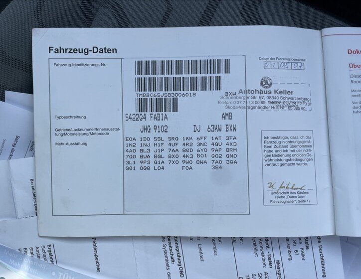 Škoda Fabia Hatchback 1,4 l 63 kw