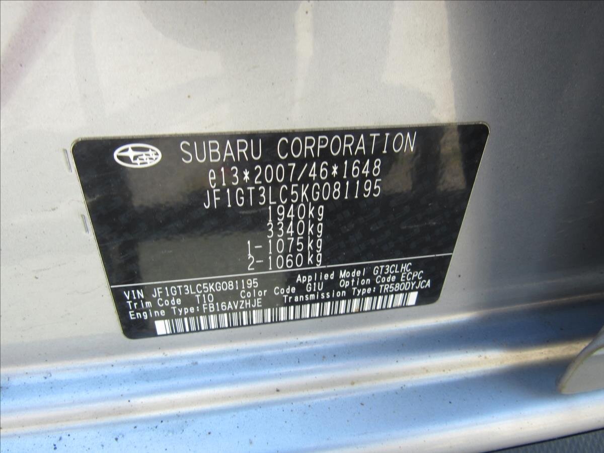 Subaru XV SUV / Terénní 1,6 l 84 kw