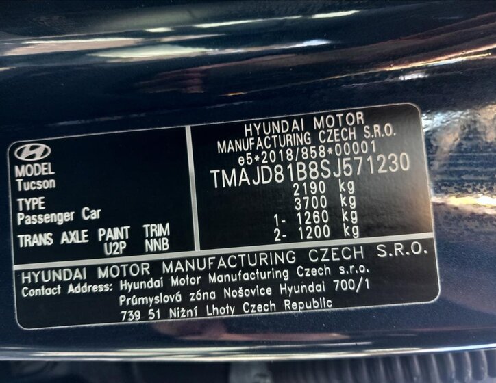 Hyundai Tucson SUV / Terénní 1,6 l 117 kw