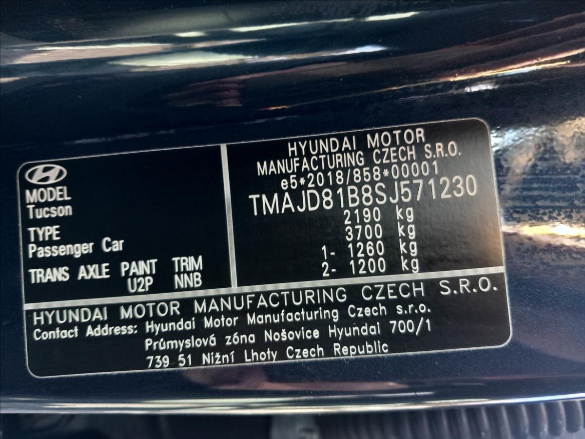 Hyundai Tucson SUV / Terénní 1,6 l 117 kw