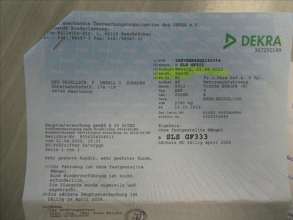 Toyota ProAce Verso Kombi 2,0 l 130 kw