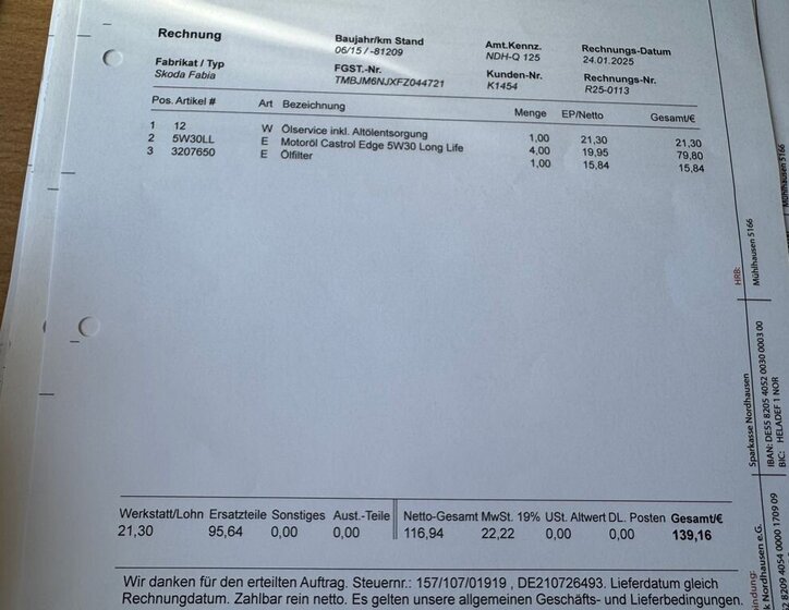 Škoda Fabia Kombi 1,2 l 66 kw