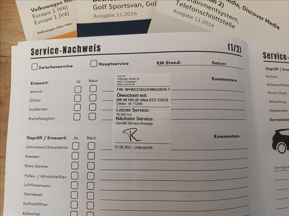 Volkswagen Golf Sportsvan MPV 1,4 l 92 kw