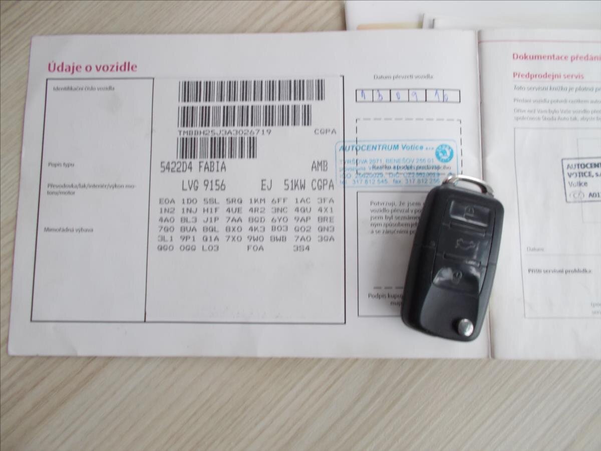 Škoda Fabia Hatchback 1,2 l 51 kw