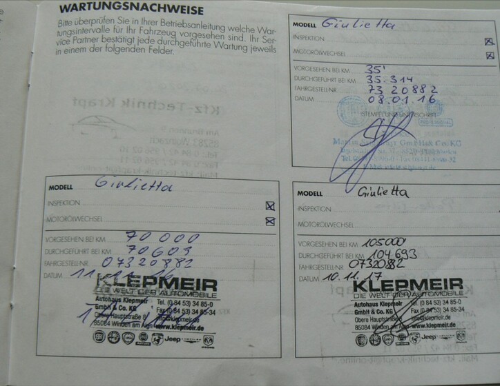 Alfa Romeo Giulietta 20