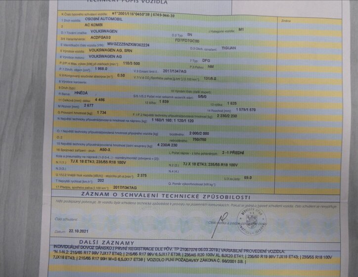 Volkswagen Tiguan SUV 2,0 l 110 kw