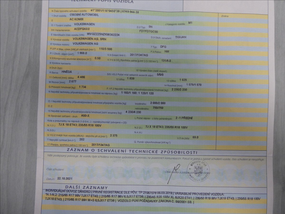 Volkswagen Tiguan SUV 2,0 l 110 kw