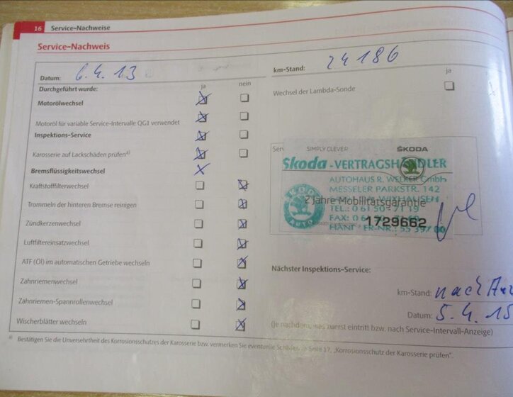 Škoda Fabia Hatchback 1,2 l 77 kw