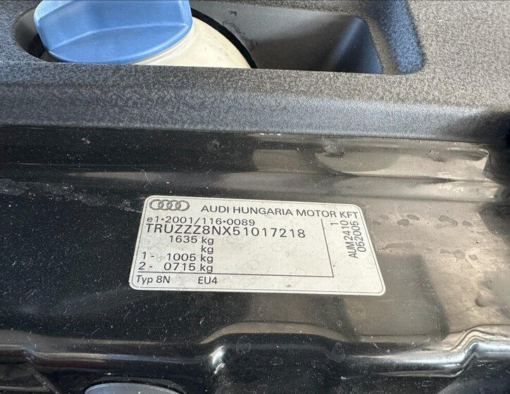 Audi TT Kabriolet 1,8 l 110 kw