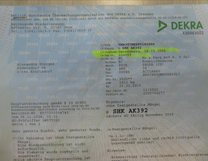 Škoda Octavia Kombi 1,6 l 77 kw