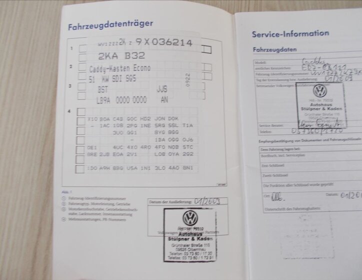 Volkswagen Caddy Ostatní 2,0 l 51 kw