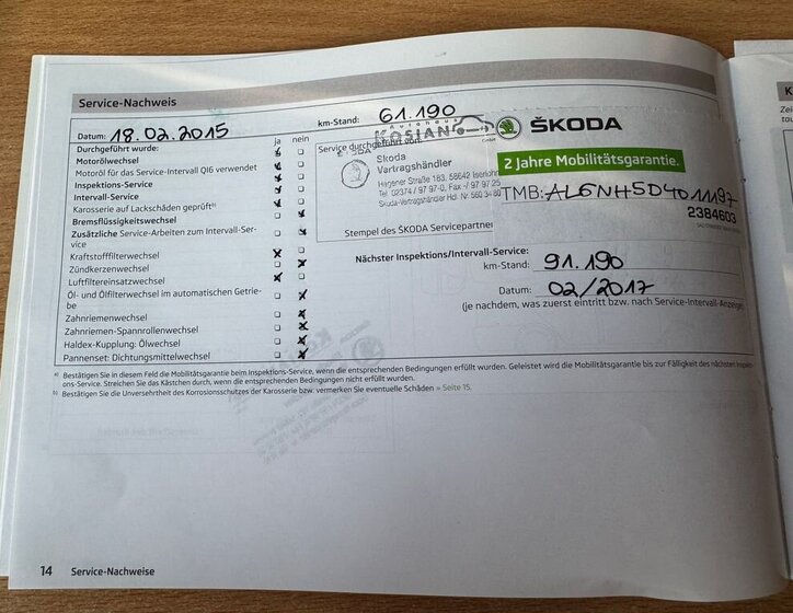 Škoda Rapid Sedan / Limuzína 1,6 l 77 kw