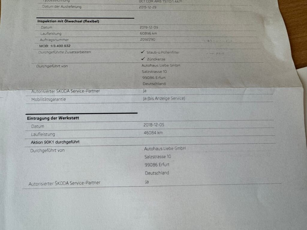 Škoda Octavia Kombi 1,5 l 110 kw