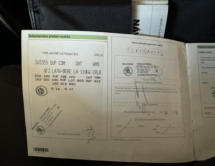 Škoda Superb Kombi 2,0 l 110 kw