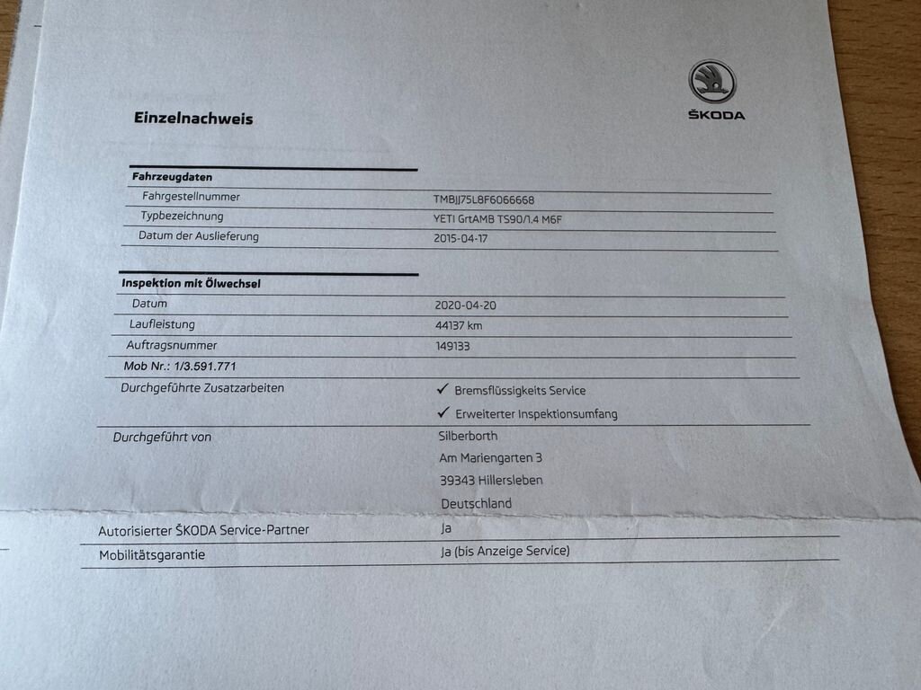 Škoda Yeti SUV / Terénní 1,4 l 90 kw