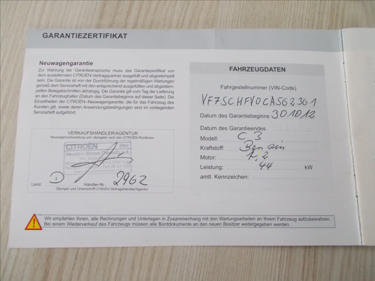 Citroën C3 Hatchback 1,1 l 44 kw