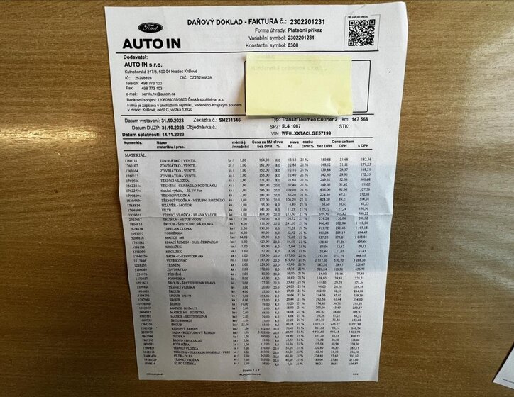 Ford Tourneo Courier Kombi 998,0 74 kw