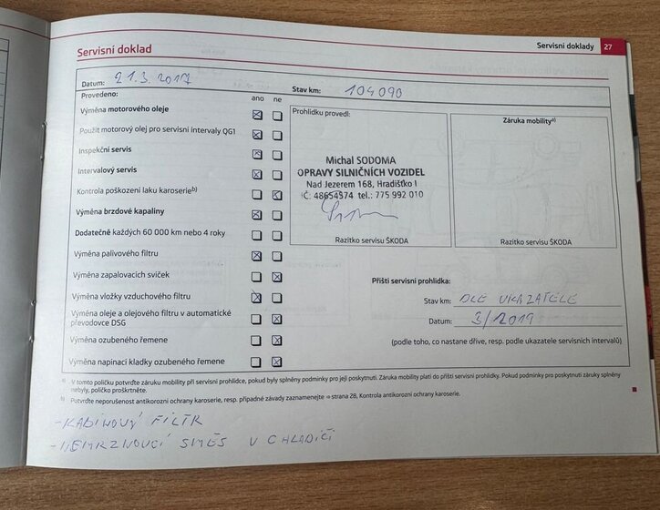 Škoda Octavia Liftback 2,0 l 103 kw