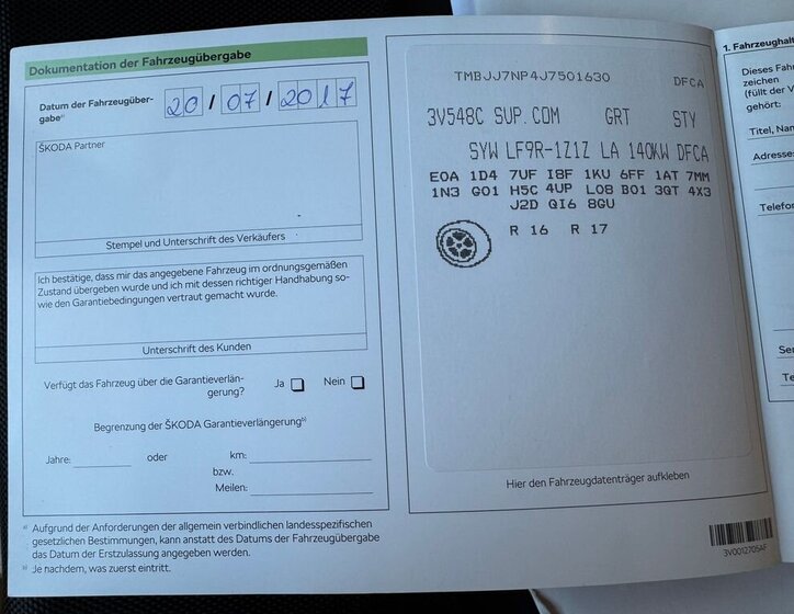 Škoda Superb Kombi 2,0 l 140 kw