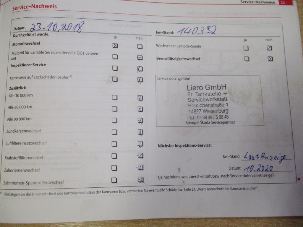 Škoda Octavia Sedan 1,4 l 90 kw