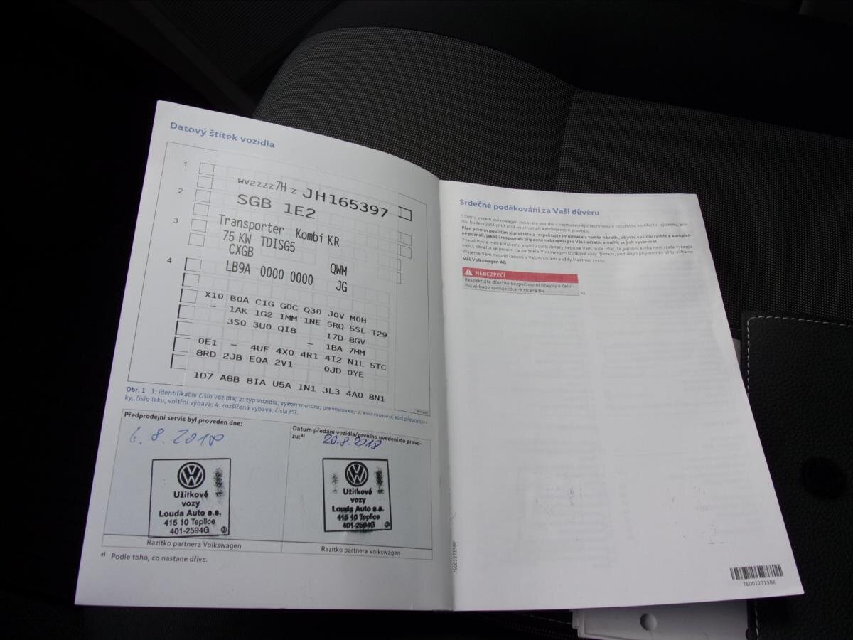 Volkswagen Transporter Kombi 2,0 l 75 kw