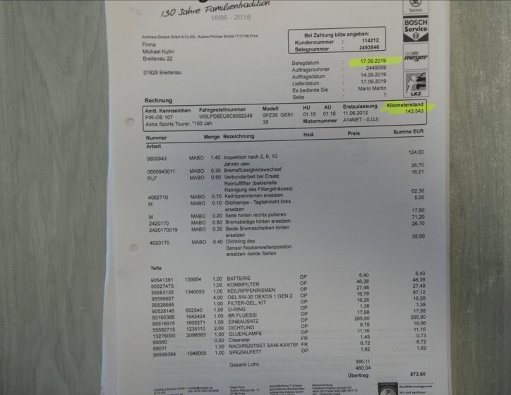 Opel Astra Kombi 1,4 l 88 kw