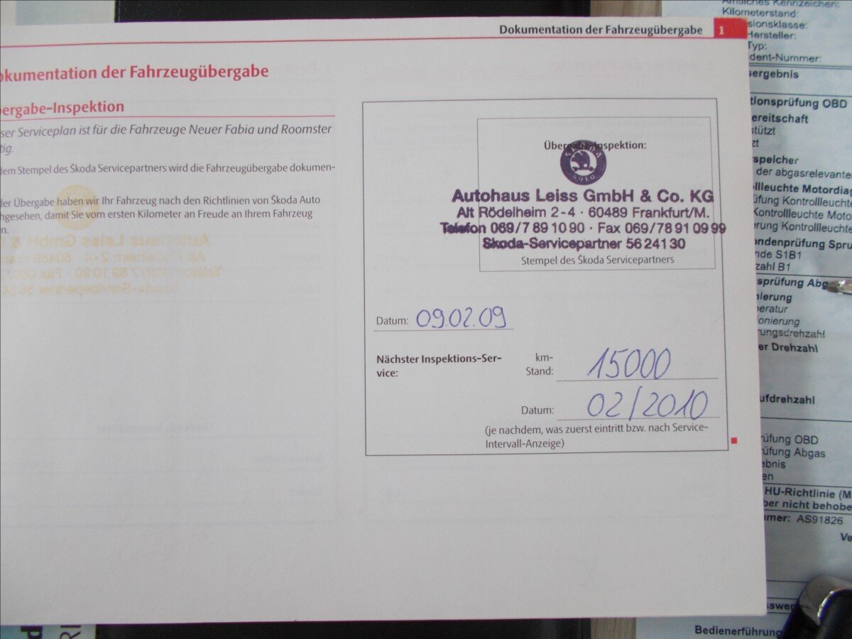 Škoda Roomster MPV 1,4 l 63 kw