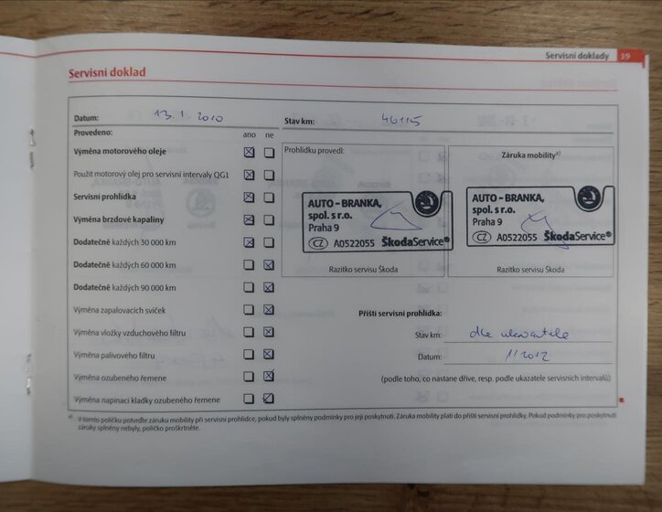 Škoda Octavia Kombi 2,0 l 103 kw