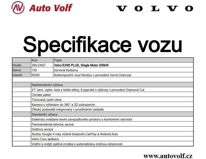 Volvo EX90 SUV 104,0 205 kw