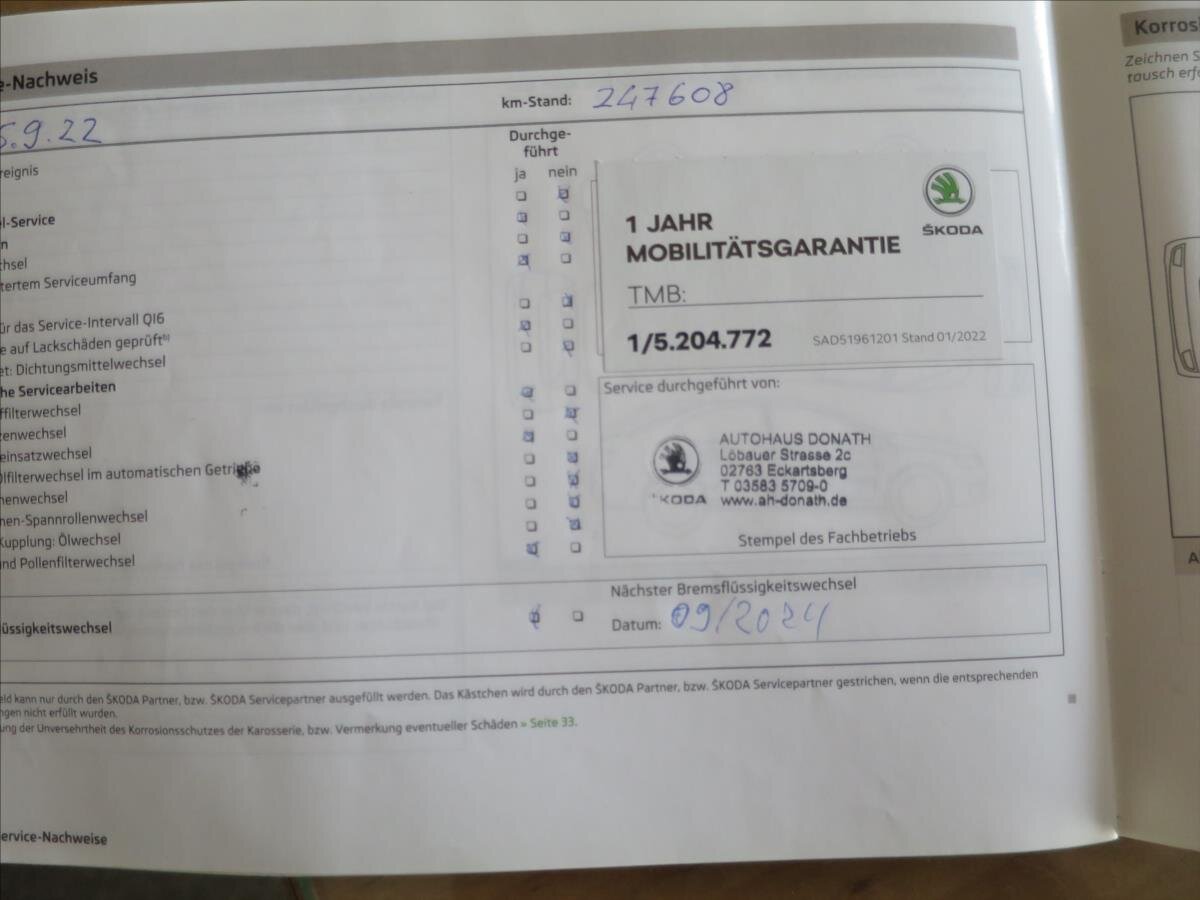 Škoda Fabia Kombi 1,6 l 77 kw