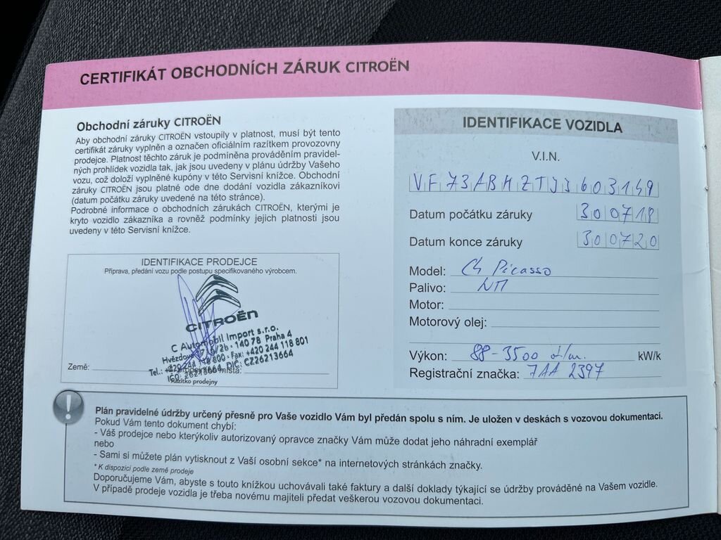 Citroën Grand C4 Picasso MPV 1,6 l 88 kw