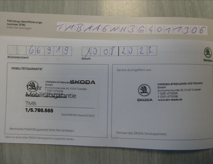 Škoda Rapid Sedan / Limuzína 1,2 l 66 kw