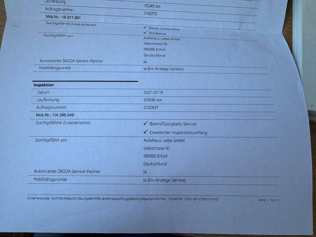 Škoda Octavia Kombi 1,4 l 103 kw