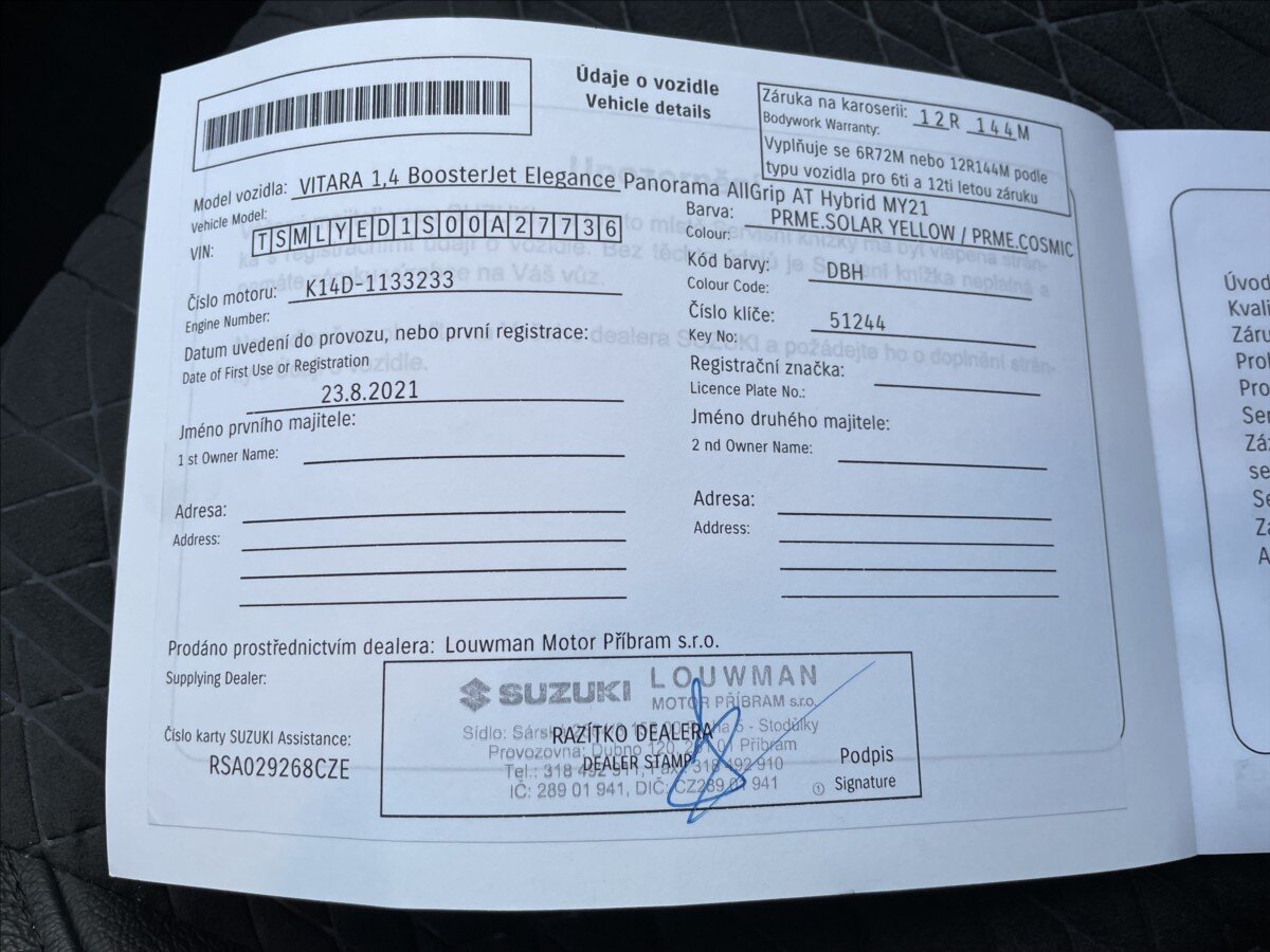 Suzuki Vitara Hatchback 1,4 l 95 kw