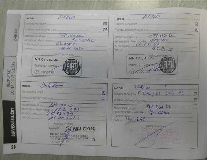 Fiat Dobló cargo Pick-up 1,4 l 88 kw