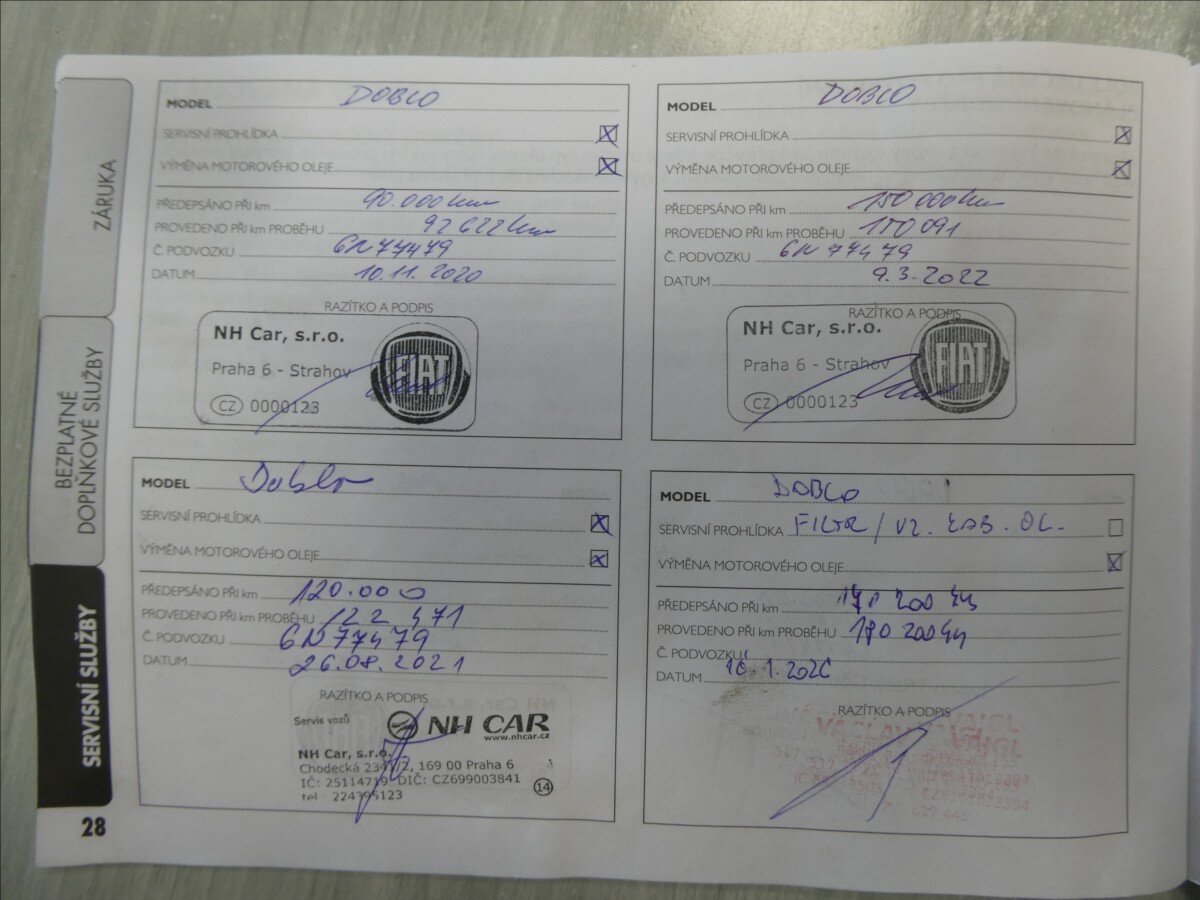 Fiat Dobló cargo Pick-up 1,4 l 88 kw