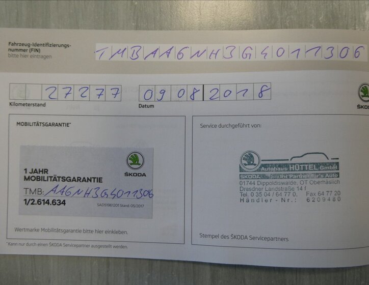 Škoda Rapid Sedan / Limuzína 1,2 l 66 kw