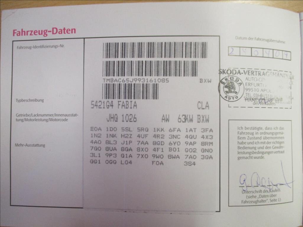 Škoda Fabia Hatchback 1,4 l 63 kw