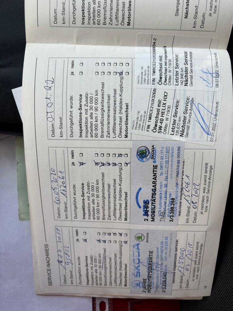 Škoda Octavia Liftback 2,0 l 85 kw