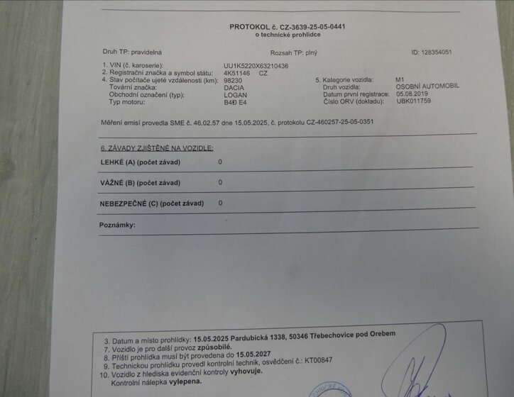 Dacia Logan Kombi 999,0 54 kw