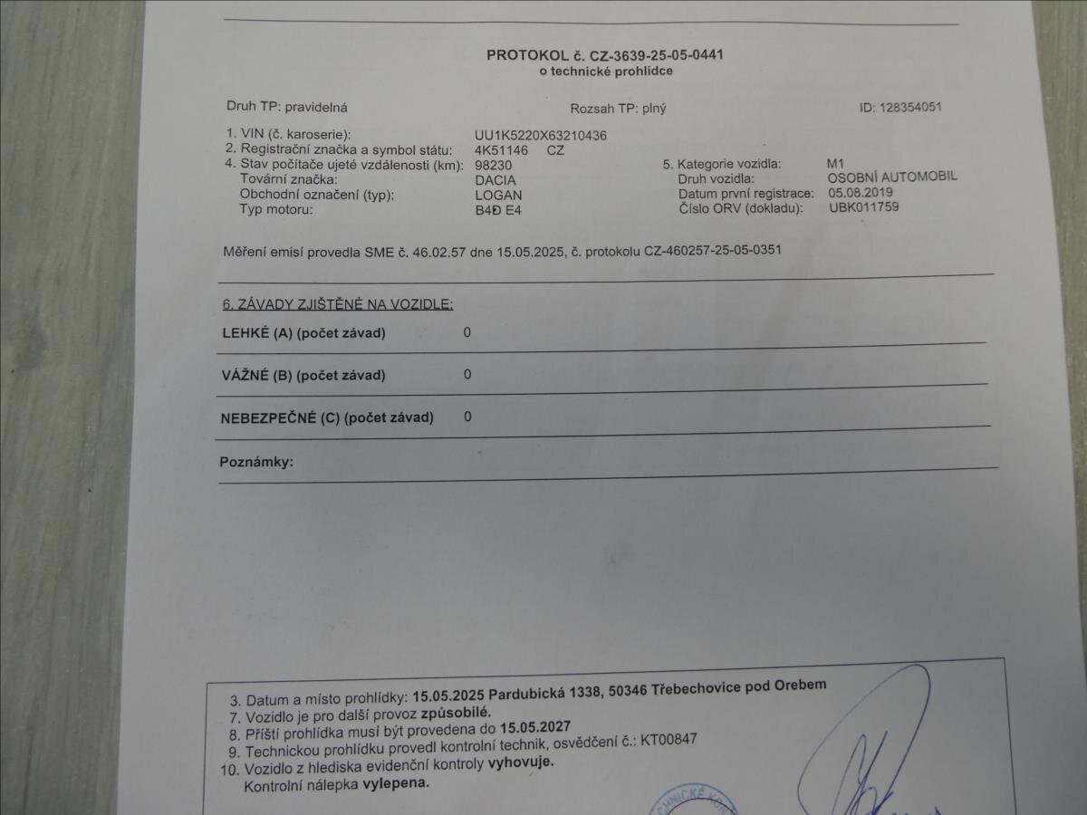 Dacia Logan Kombi 999,0 54 kw