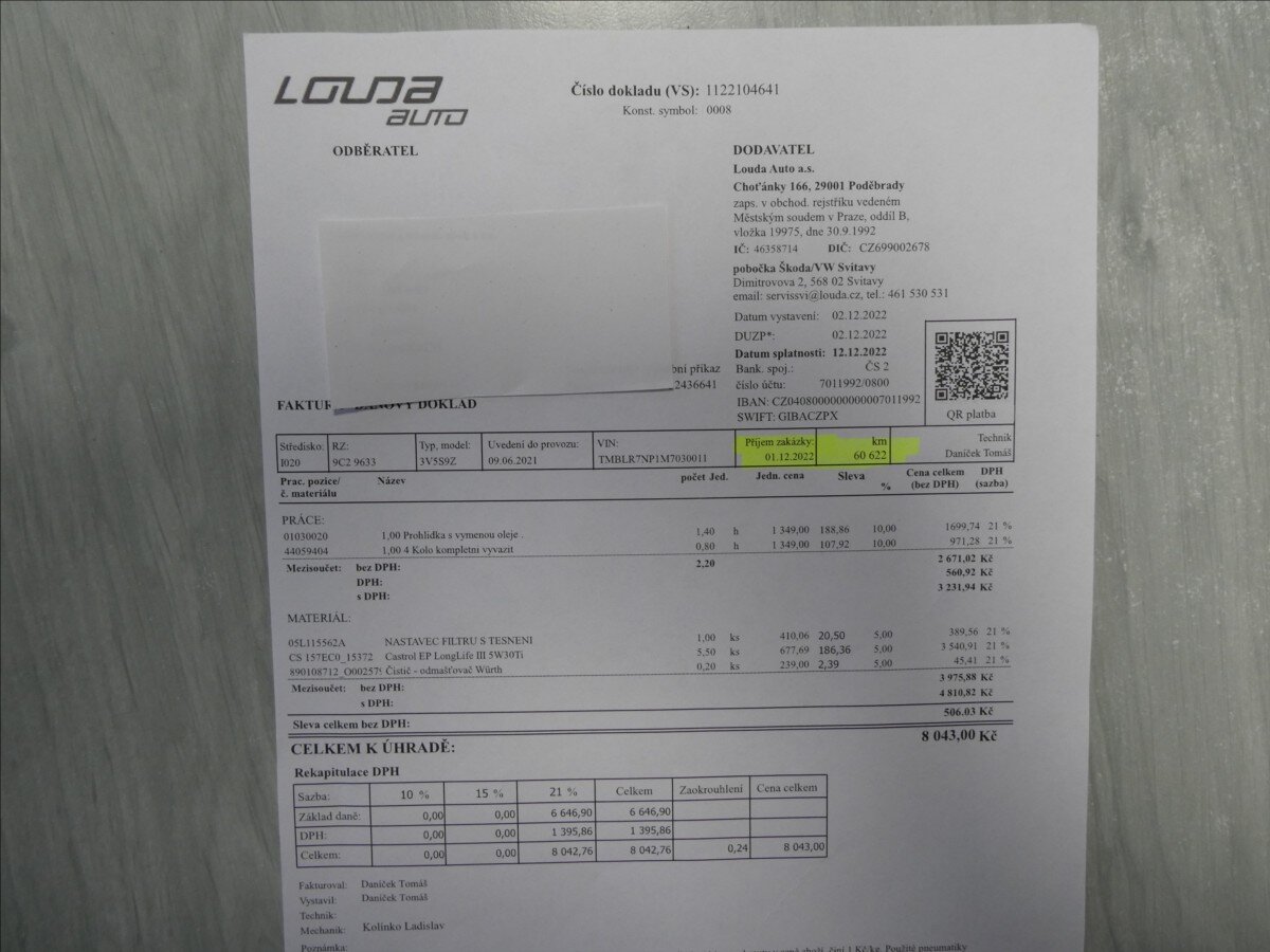 Škoda Superb Kombi 2,0 l 147 kw