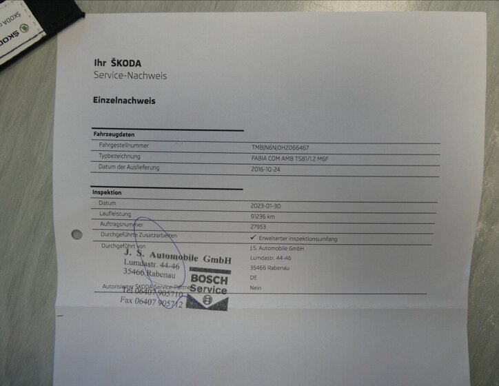 Škoda Fabia Kombi 1,2 l 81 kw