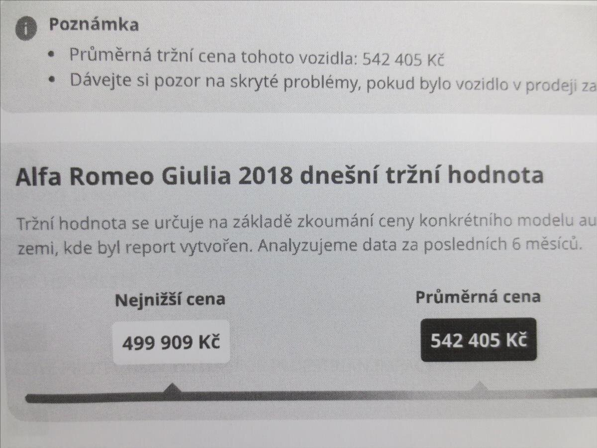 Alfa Romeo Giulia Sedan 2,1 l 110 kw