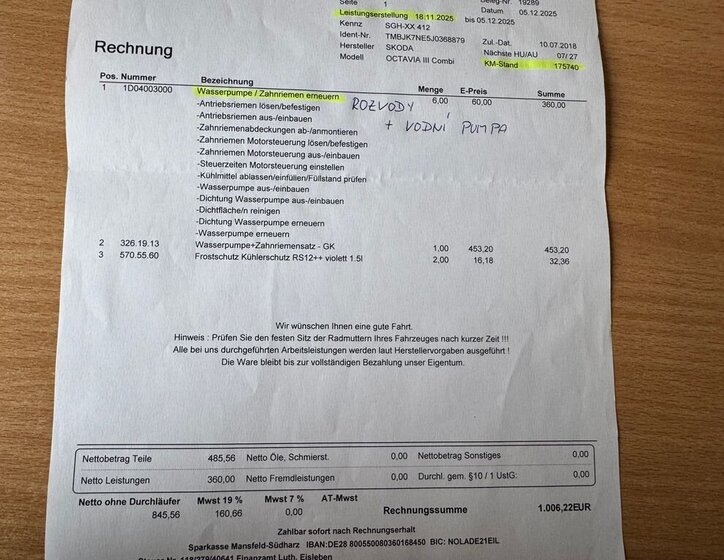 Škoda Octavia Kombi 2,0 l 135 kw